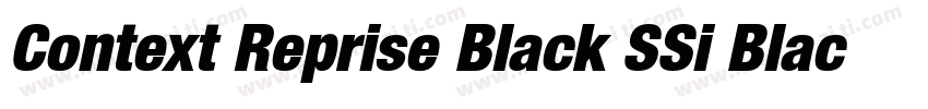 Context Reprise Black SSi Black Italic字体转换